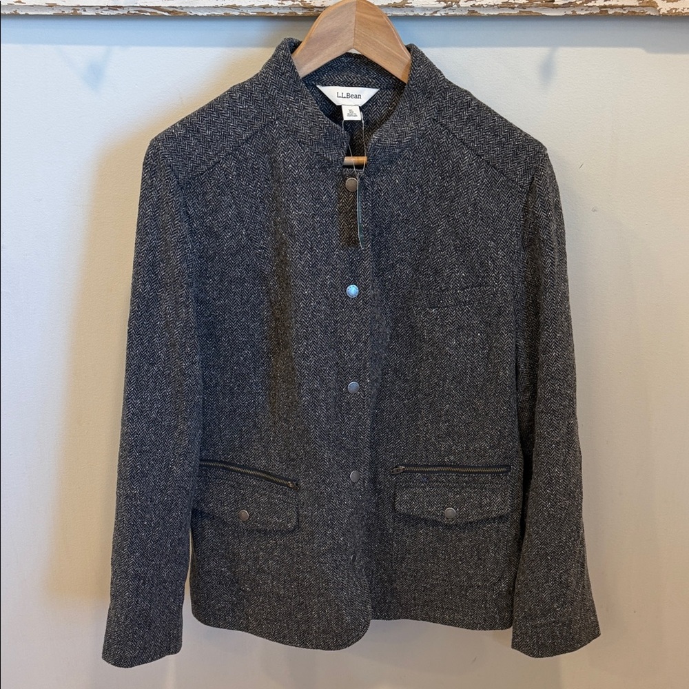 L.L. Bean NWT‎ Stonington Herringbone Jacket Size XL